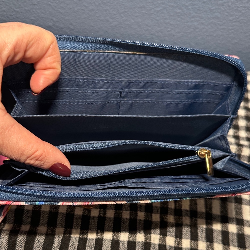 Floral Blue and Pink Wallet by Simply Southern NWT - Picture 8 of 8